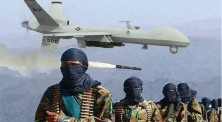 US-SOMALI AIRSTRIKE AS BATTLE RAGES FOR KEY TOWN