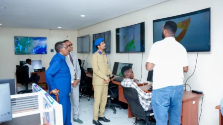 Asad Osman Abdullahi Visits the National Disaster Management Agency