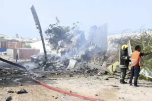 Ugandan Military Helicopter Crash in Mogadishu Claims 5 Lives Ugandan Military Helicopter Crash in Mogadishu Claims 5 Lives