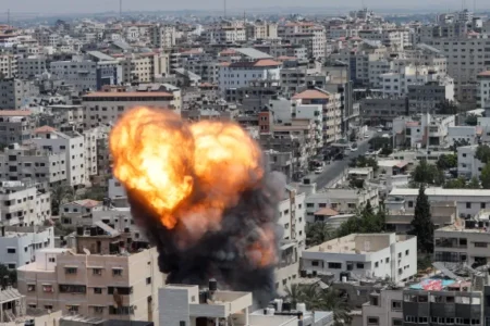 Ongoing Israeli Airstrikes on Gaza City Killed 76 Palestinians