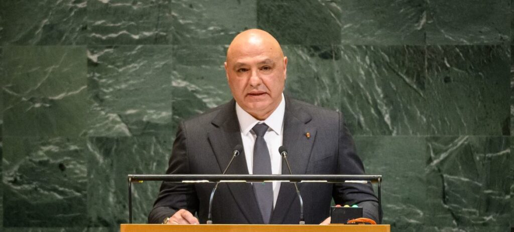 President Joseph Aoun of Lebanon addresses the general debate of the General Assembly’s eightieth session.