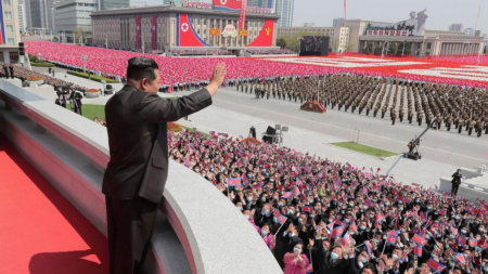 North Korea weapons absent from military parade