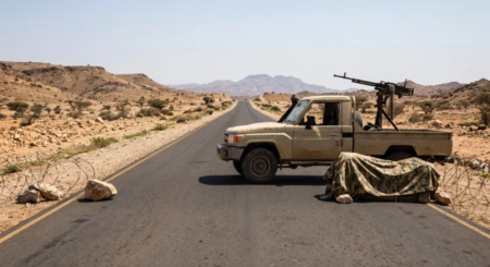 Why did Puntland Darawish forces close the main highway?