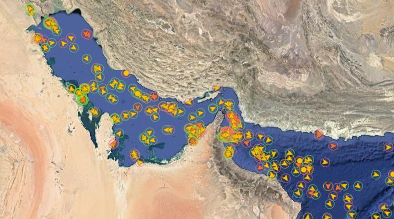 Navigation drop in Strait of Hormuz